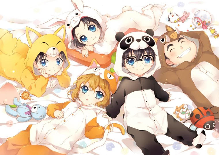 Аниме девушка в кигуруми