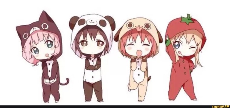 Чиби позы для рисования в кигуруми