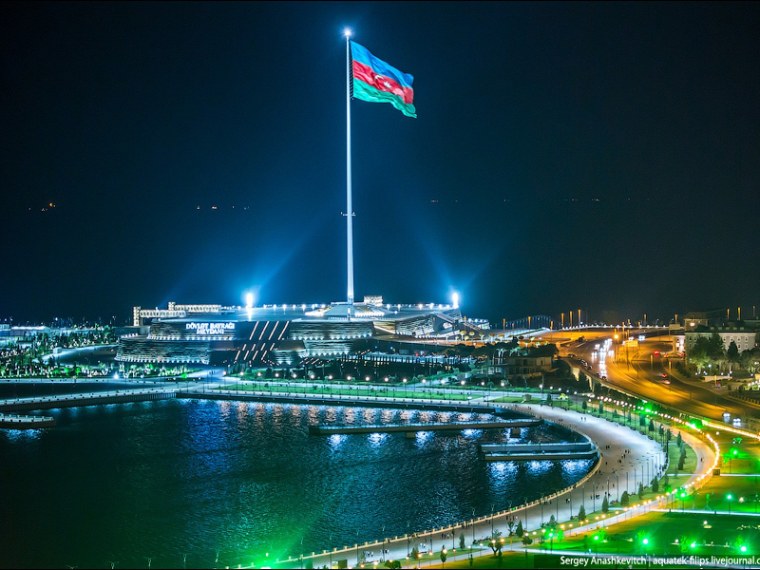 Баку флаг Азербайджана