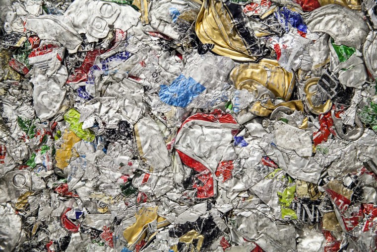 Текстура переработанного пластика