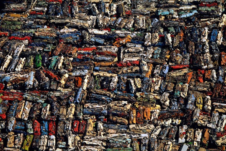 Свалка мусора сверху