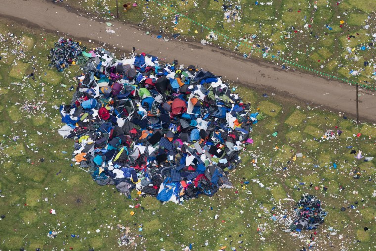 Свалка мусора вид сверху