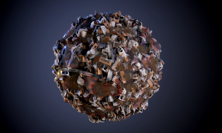 Куча мусора 3d