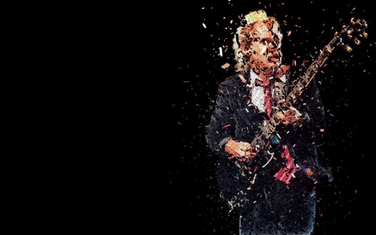 Gibson les Paul на черном фоне