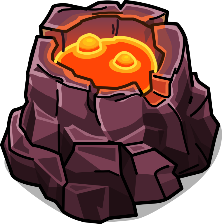 Лава нарисованная