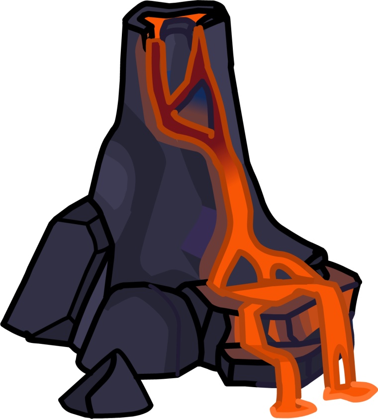 Картина лава вулкана магма