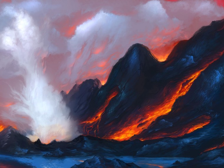 Вулкан обои