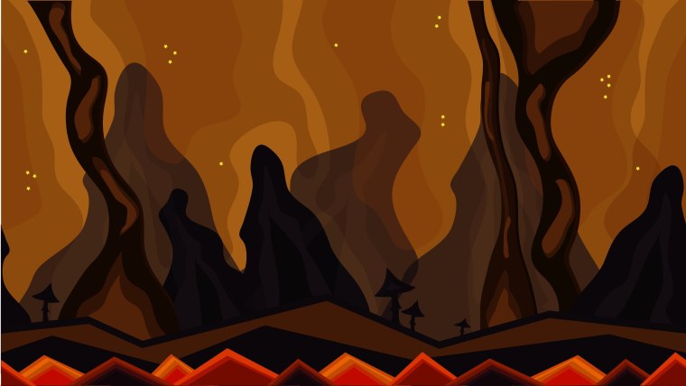 Among us в лаве