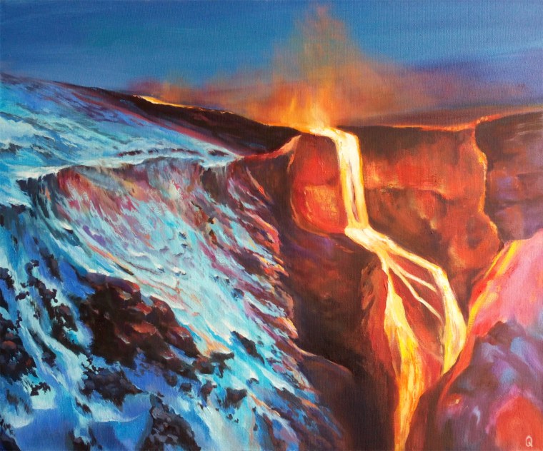 Лава на прозрачном фоне