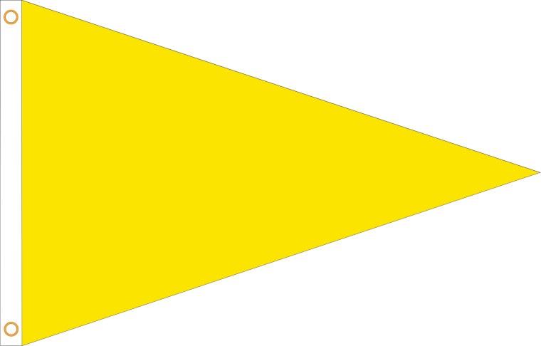 Желтый треугольник на прозрачном фоне