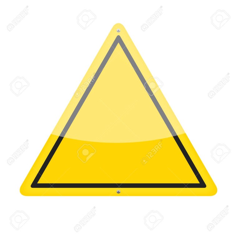 Жёлтый треугольник с восклицательным знаком на машине