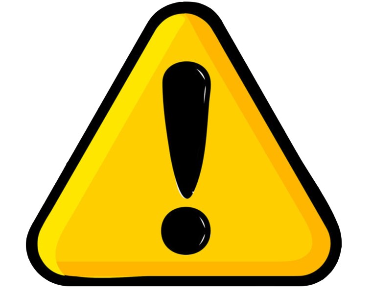 Знак восклицания в треугольнике