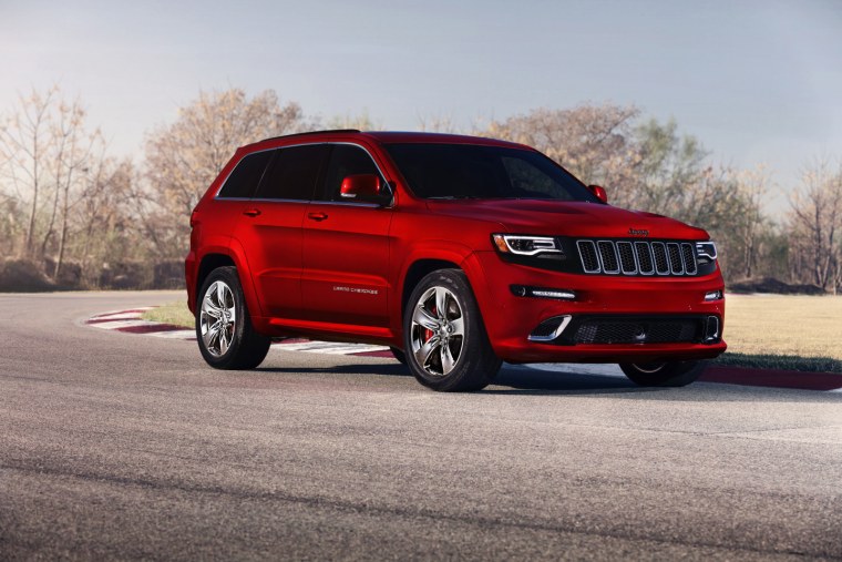 Jeep Grand Cherokee srt8 красный