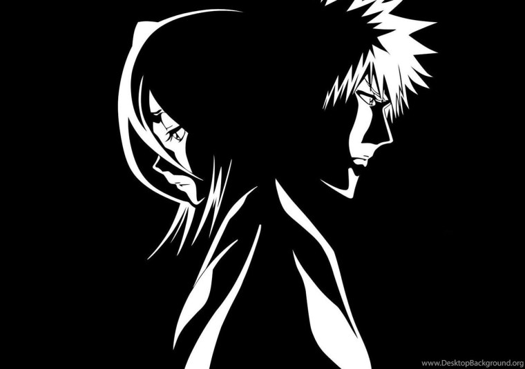 Ичиго Куросаки карандашом в маске