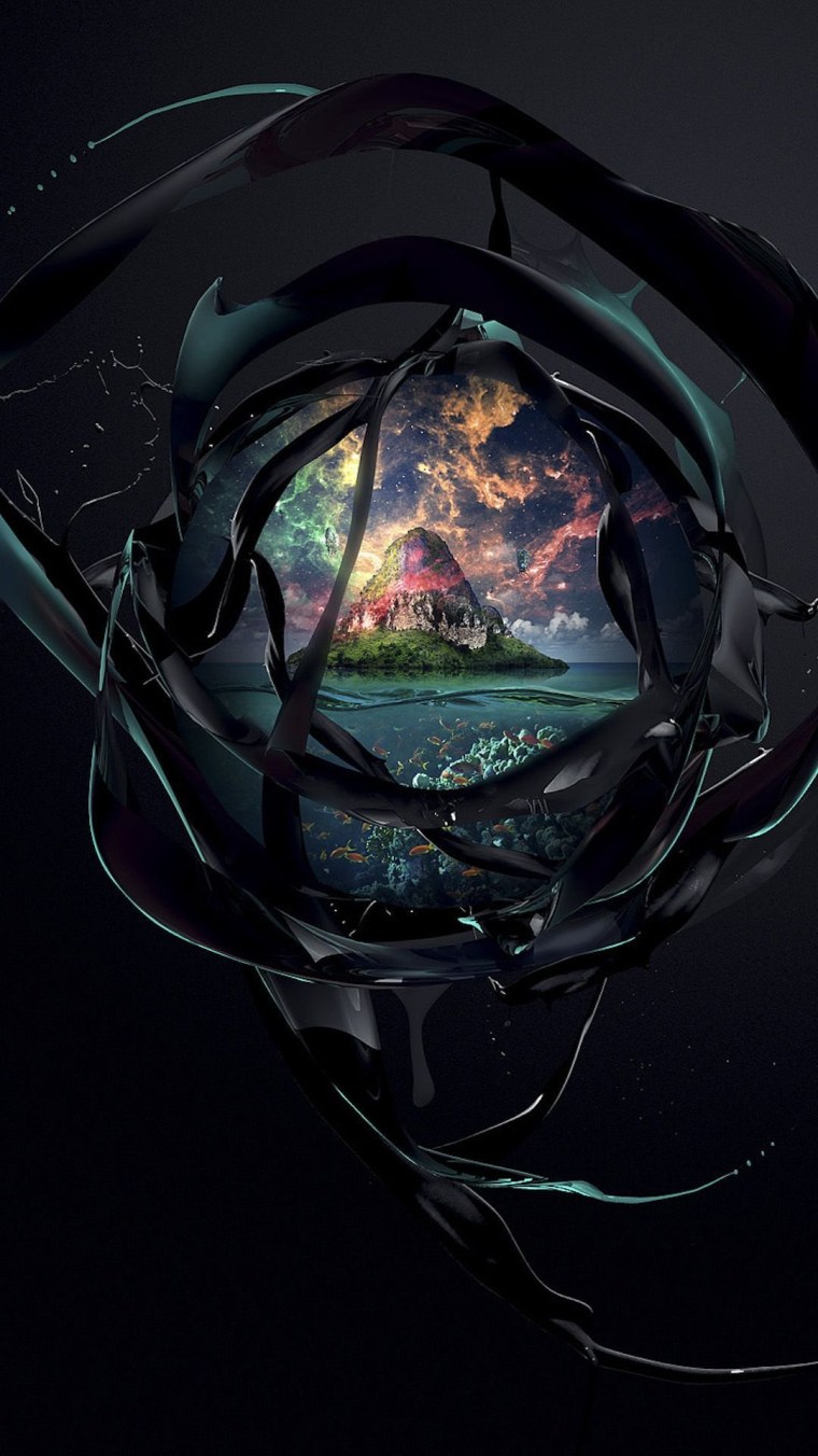 Минимализм арт фантастика для телефона