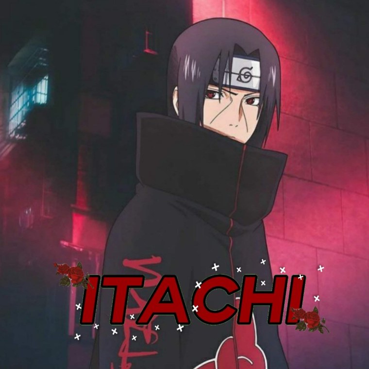 Неоновая ава Итачи