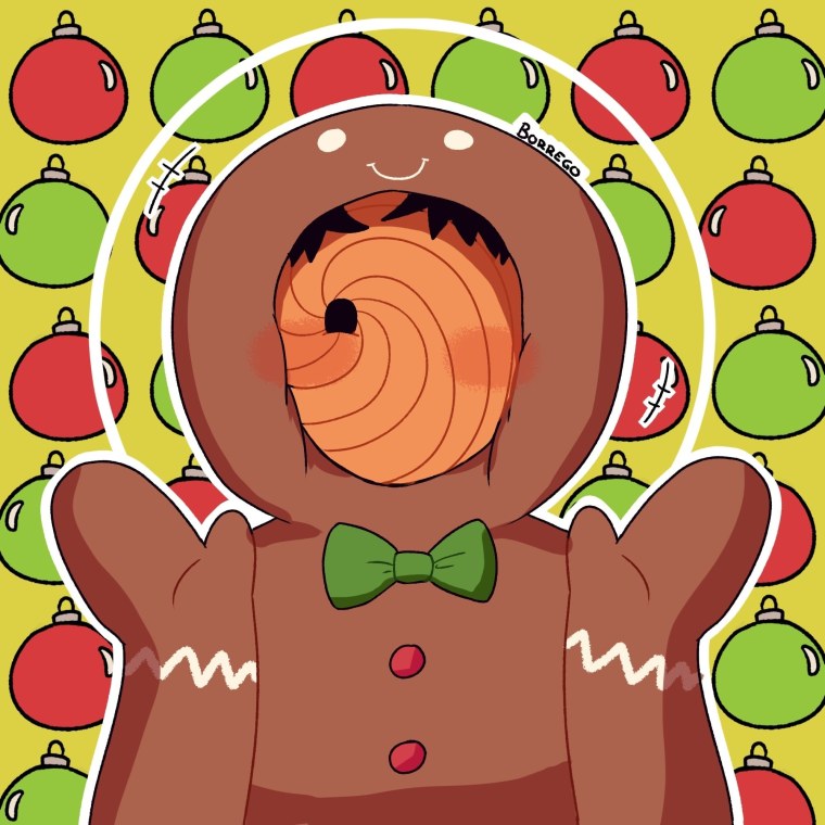 Тоби новогодний арт