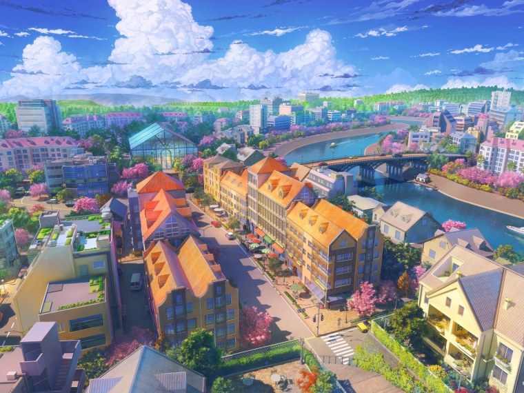 Аниме город