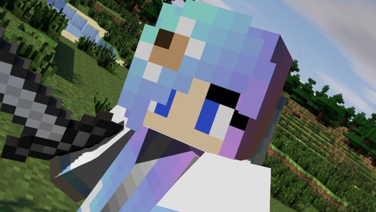 Девушка в МАЙНКРАФТЕ