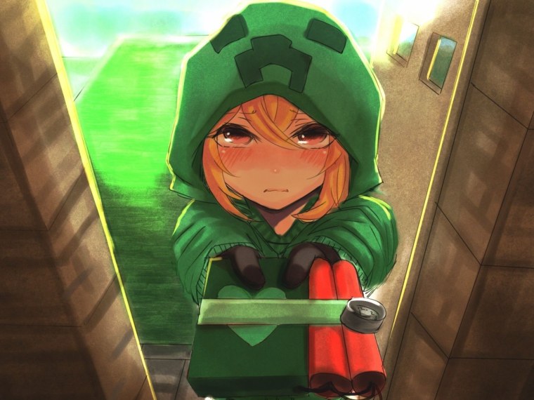 Ава в стиле маенкрафта