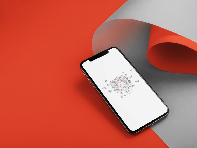 Зеленое яблоко айфон