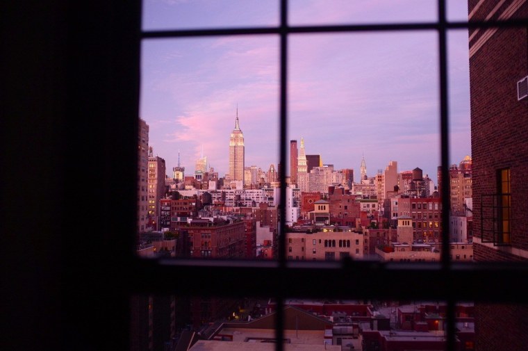 Вид из окна на город