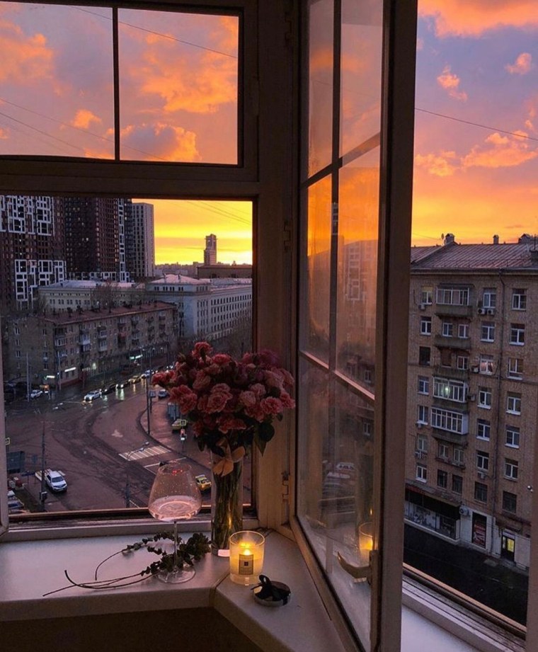 Красивый вид из окна