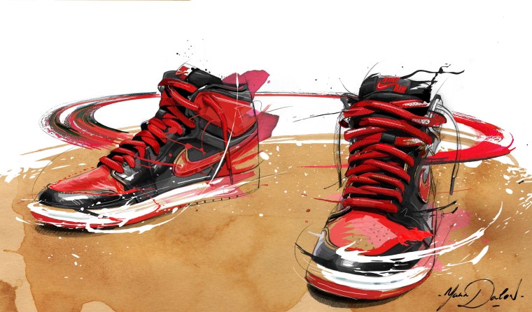 Кроссовки в стиле аниме