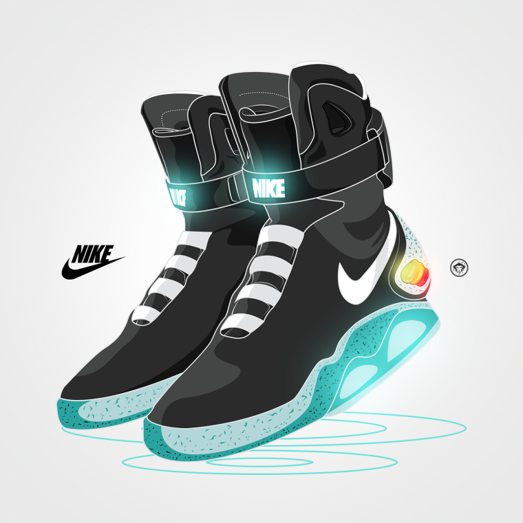 Кроссовки в мультяшном стиле