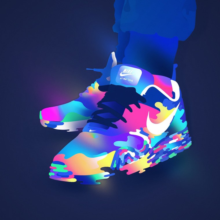 Кроссовки найк неон