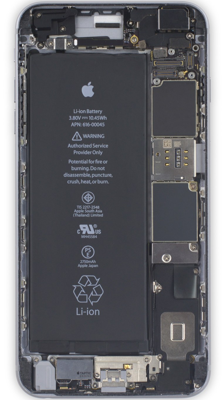 IFIXIT внутренности iphone