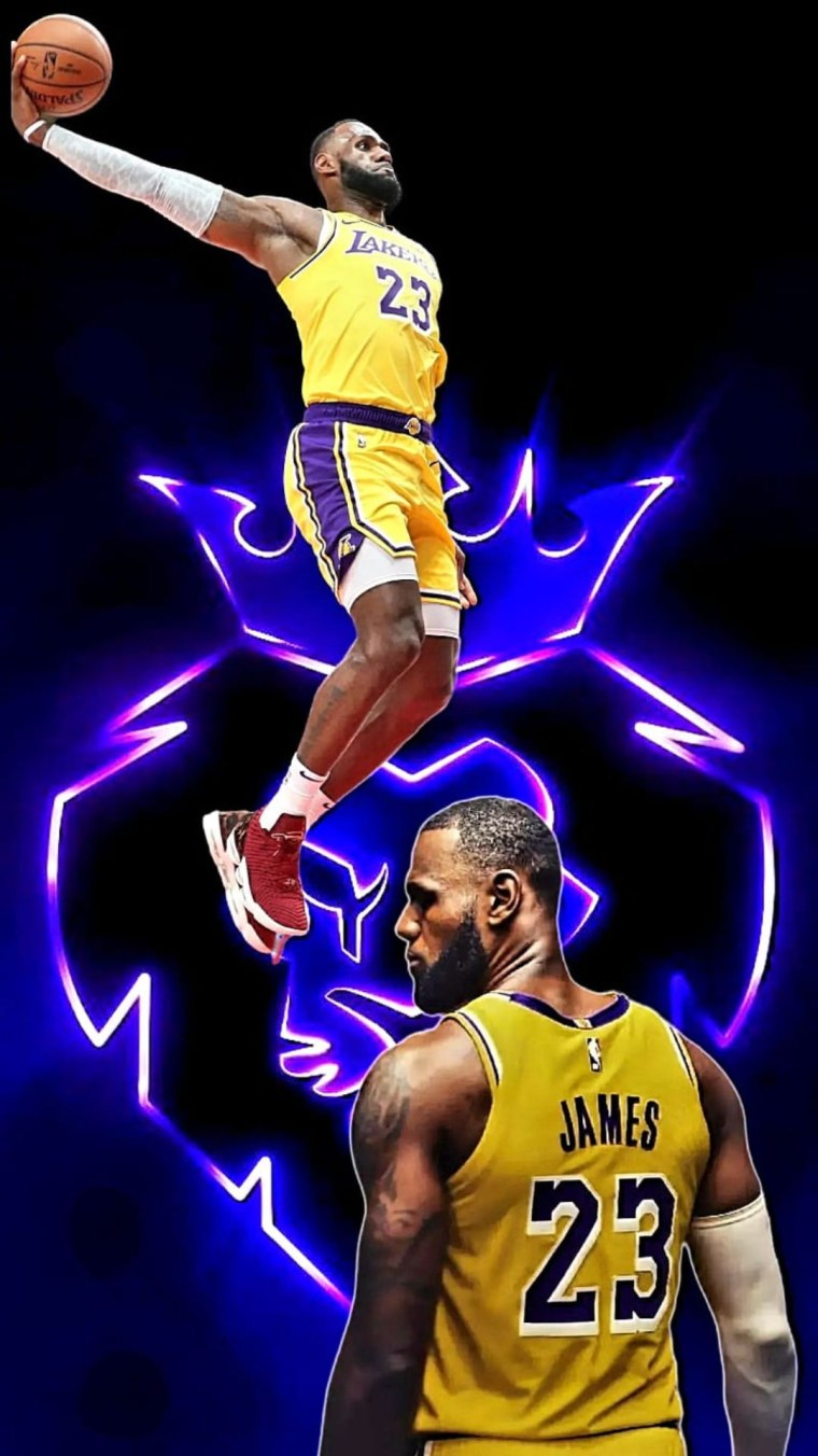 Леброн Джеймс неон