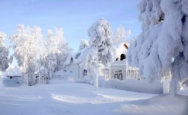 Снежная зима