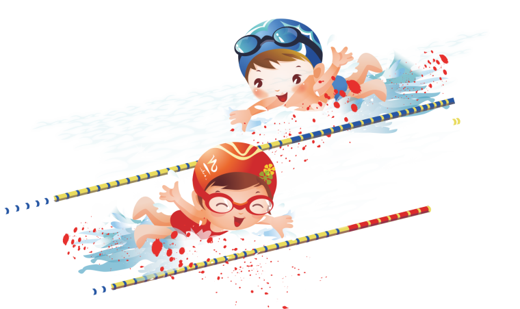 Пловец мультяшный