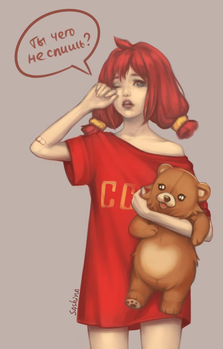 Рабочий стол в стиле аниме