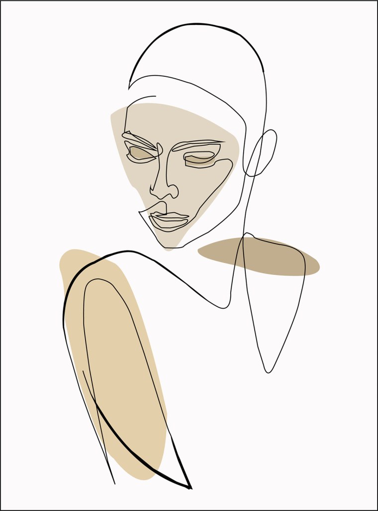 Минималистичные лица одной линией