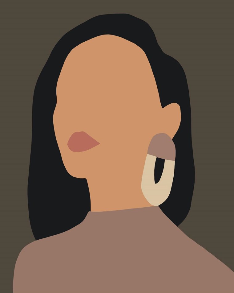 Минималистичный женский портрет