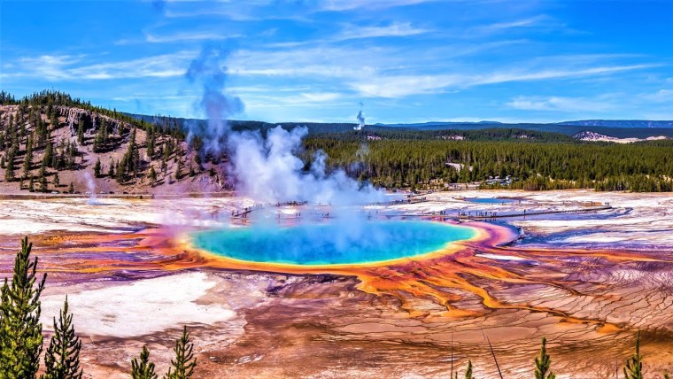 Йеллоустонский национальный парк достопримечательности вулкан