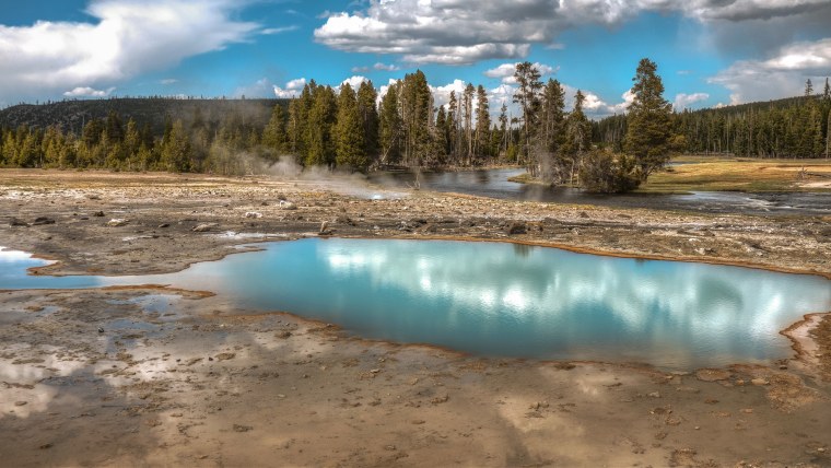 Вайоминг Йеллоустоун парк