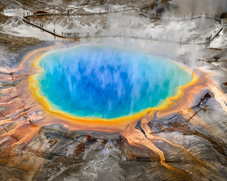 Большой призматический источник Йеллоустонский национальный парк