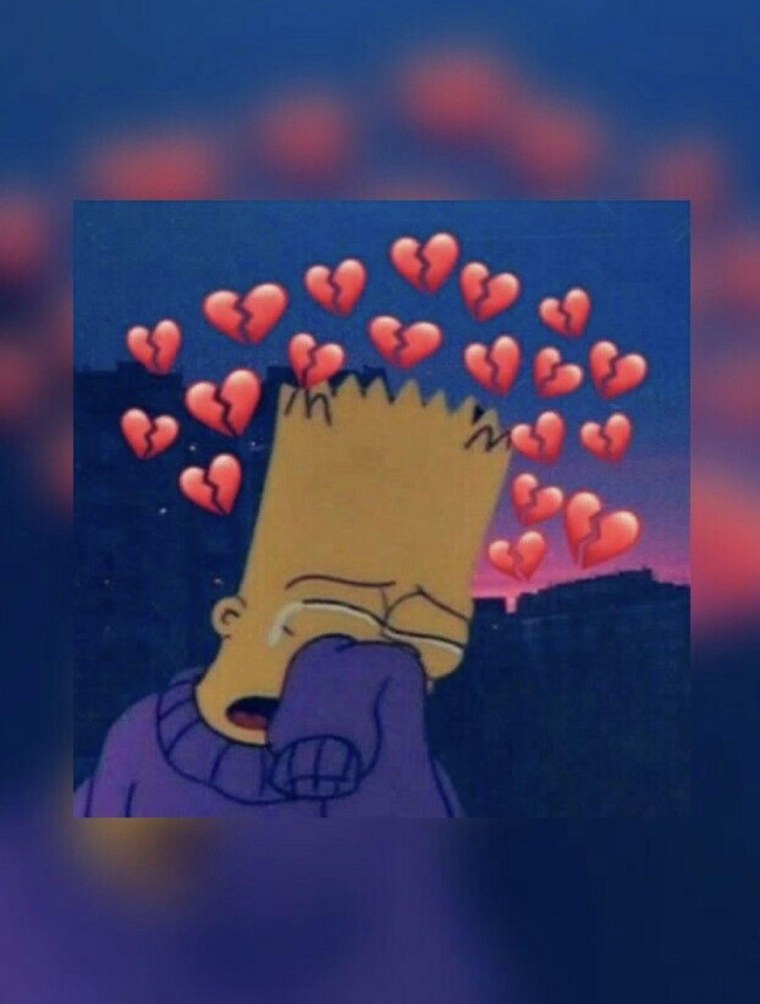 Барт симпсон грустный