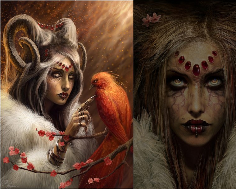 Девушка демон