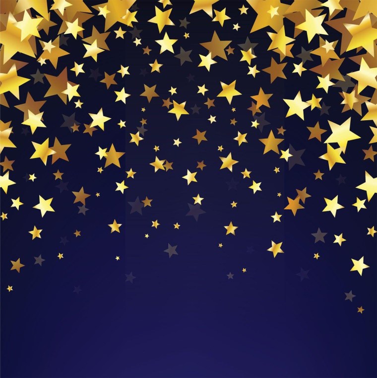 Синий фон с золотыми звездами