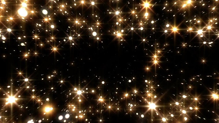 Черный фон с золотыми звездами