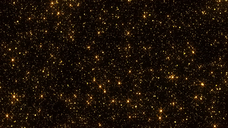 Золотые блестки на черном фоне