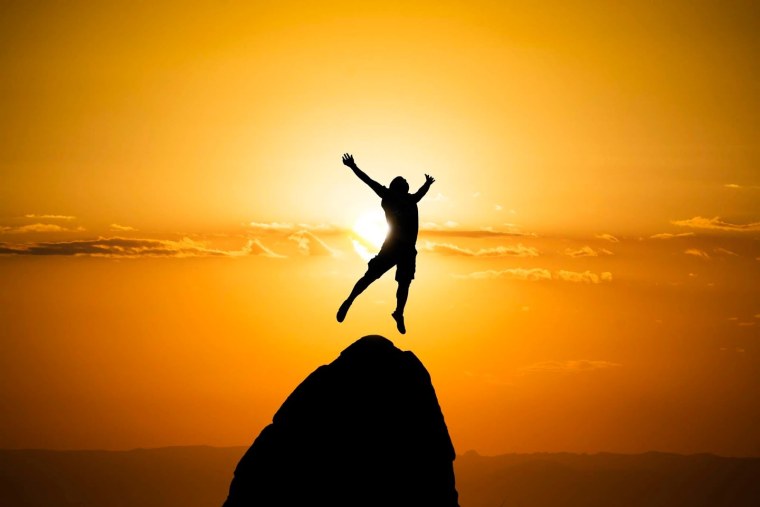 Человек намвершине успеха