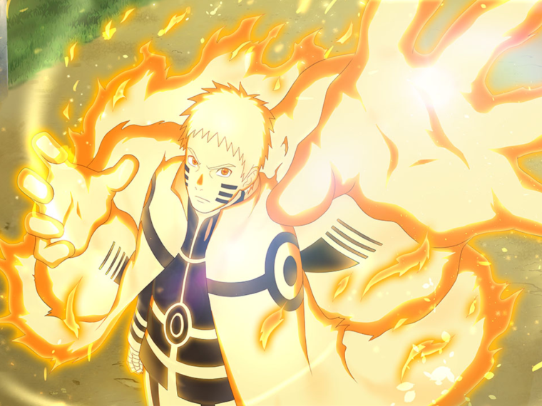 Наруто 7 Хокаге в режиме Курамы