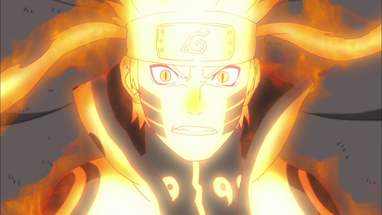 Наруто с чакрой Курамы