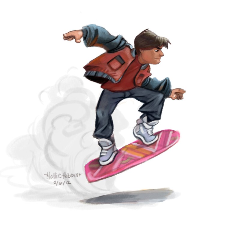 Скейтборд Марти Макфлая назад в будущее 1