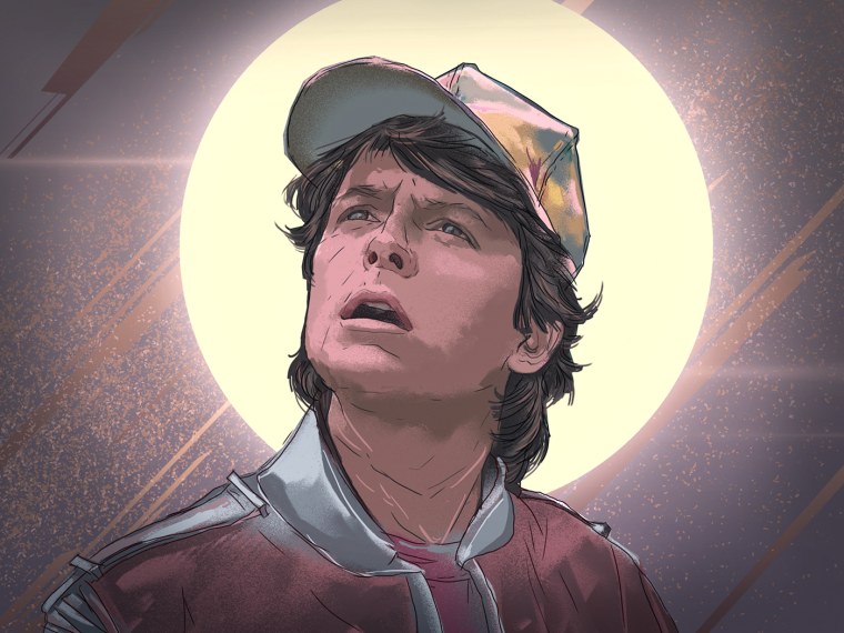 Марти Макфлай в стиле поп арт